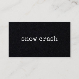 Snow Crash free sample. Business Card