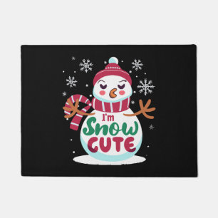 Snow Cute! Embrace the Winter Charm of Christmas Doormat