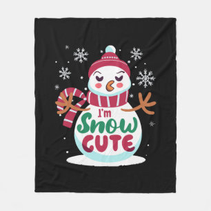 Snow Cute! Embrace the Winter Charm of Christmas Fleece Blanket