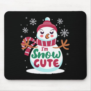 Snow Cute! Embrace the Winter Charm of Christmas Mouse Mat