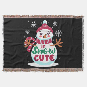 Snow Cute! Embrace the Winter Charm of Christmas Throw Blanket