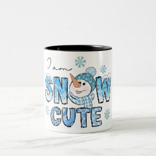 Snow Cute Two-Tone Coffee Mug
