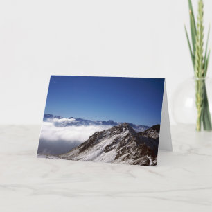 Snow Davos Switzerland Holiday Card