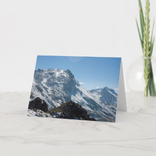 Snow Davos Switzerland Holiday Card