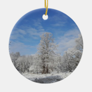 Snow Day Ceramic Tree Decoration