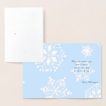Snow Day Foil Holiday Greeting Card