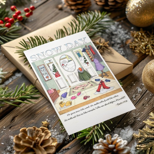 Snow Day Inspirational Postcard (Creator Uploaded)