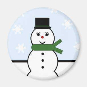 Snow Day Snowman Magnet