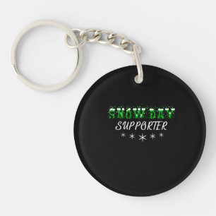 Snow Day Supporter Merry Christmas Key Ring