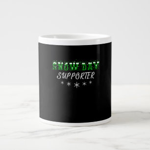 Snow Day Supporter Merry Christmas Large Coffee Mug