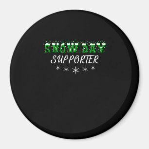 Snow Day Supporter Merry Christmas Magnet