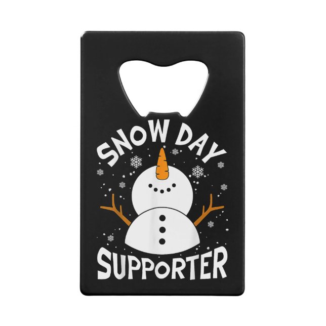 Snow Day Supporter Snowflake Funny Teacher Christm (Front)