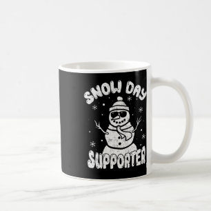 Snow Day Supporter Teacher Student Snowman Winter  Coffee Mug