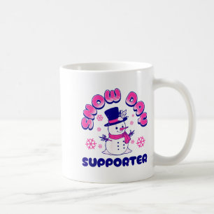 Snow Day Suprter, Funny Teacher Snowman Christmas  Coffee Mug