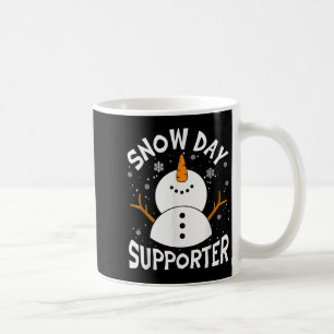 Snow Day Suprter Snowflake Funny Teacher Christmas Coffee Mug