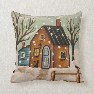 Snow Day Throw Pillow in 3 Sizes