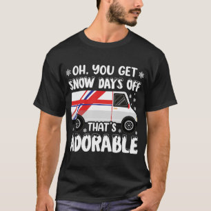 Snow Days Off Post Office Postal Worker Mailman T-Shirt