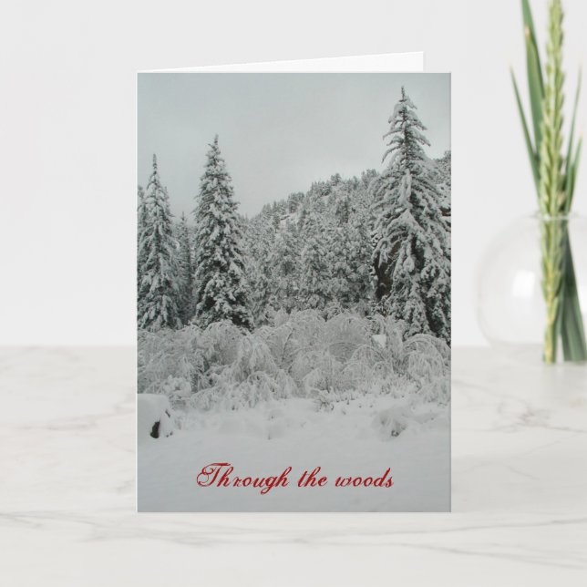 snow deep holiday card (Front)