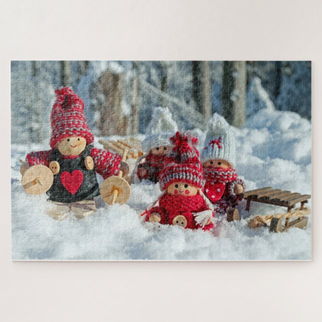 Snow & Dolls  Puzzle (Horizontal)