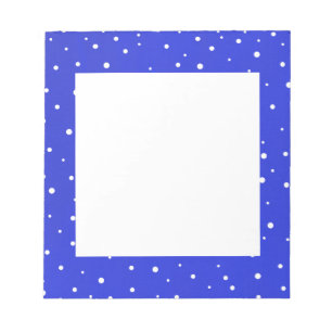 Snow Dots Notepad