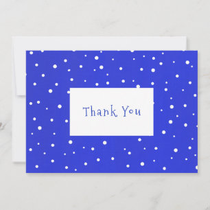 Snow Dots Thank You Card