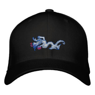 Snow  Dragon Embroidered Hat