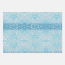 Snow drift and gingerbread house wrapping paper sheet