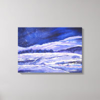 Snow Dust and Stardust Watercolor Print