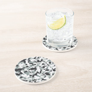 Snow Dust Camouflage Coaster