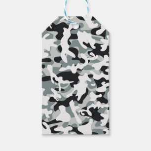 Snow Dust Camouflage Gift Tags