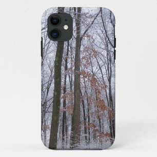 Snow Dusted Forest Winter Landscape Photography iPhone 11 Case