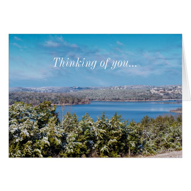 Snow Dusting At Table Rock Lake Thinking of You (Front Horizontal)