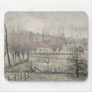 Snow Effect at Eragny, 1894 Mouse Mat