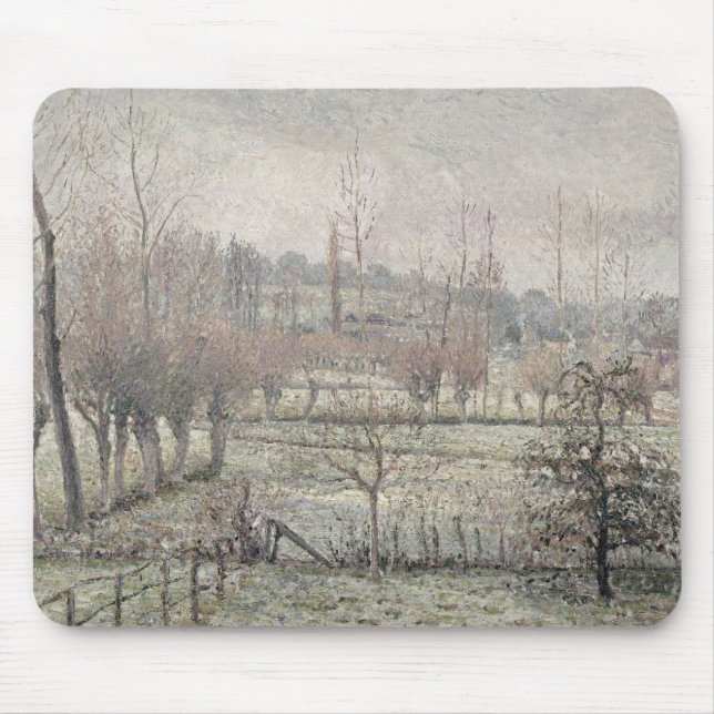 Snow Effect at Eragny, 1894 Mouse Mat (Front)