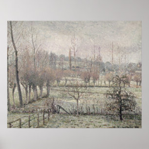 Snow Effect at Eragny, 1894 Poster