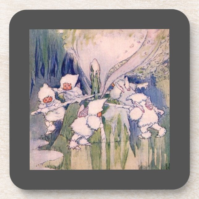 Snow Faeries Making Snow Coaster (Front)