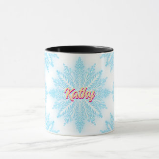 Snow Fake Customise Name Mug
