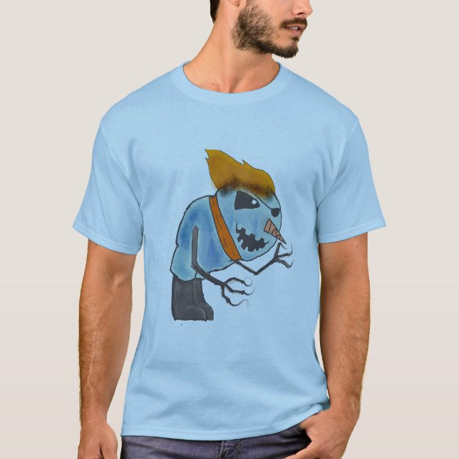 Snow Fall Flames T-Shirt (Front)