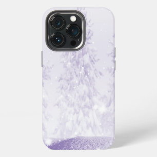 Snow Fall on-Purple Background iPhone 13 Pro Case