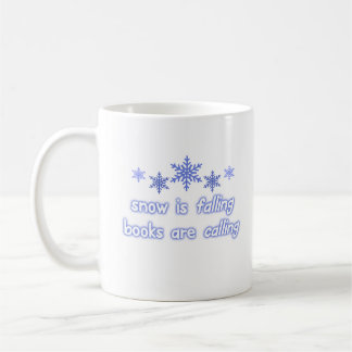 Snow Falling Books Coffee Mug