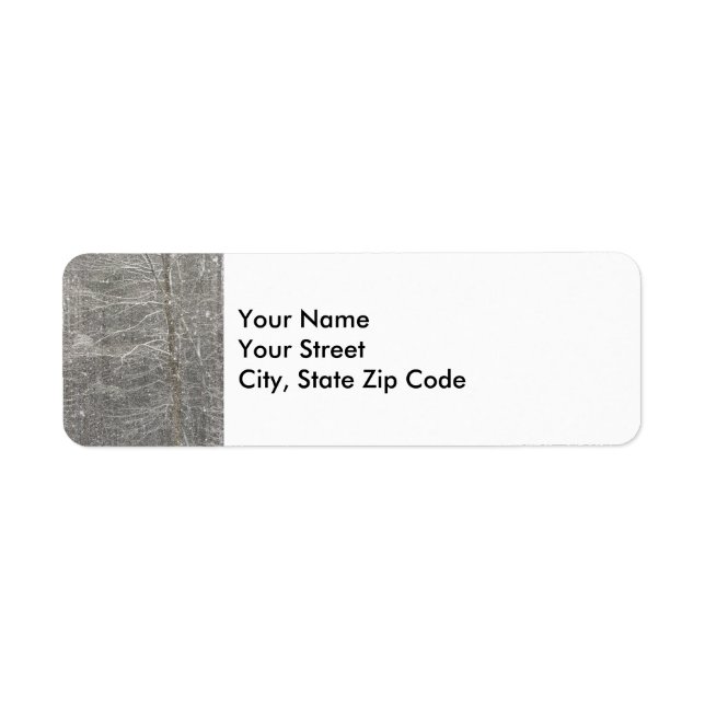 Snow Falling return address label (Front)