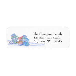 Snow Family Address Label