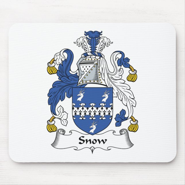Snow Family Crest Mouse Mat (Front)