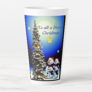 Snow family Latte Mug