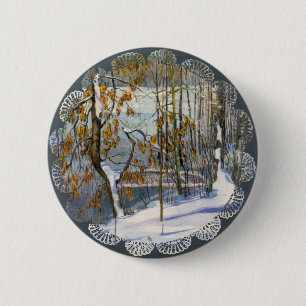 Snow fell 6 cm round badge