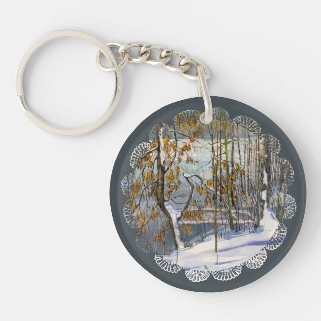 Snow fell key ring (Front)