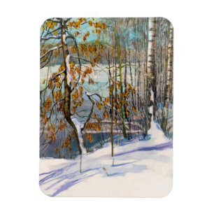 Snow fell magnet
