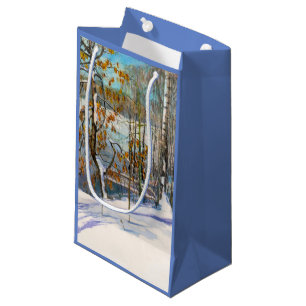 Snow fell small gift bag