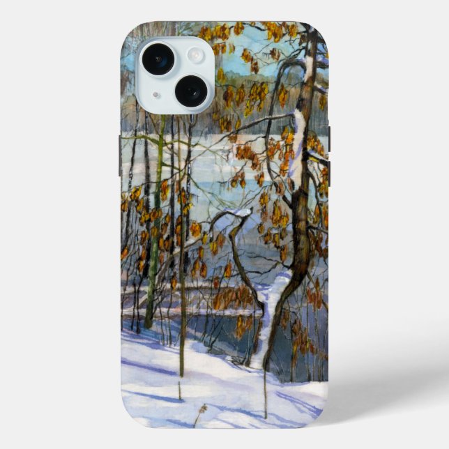 Snow fell Watercolor painting Case-Mate iPhone Case (Back)