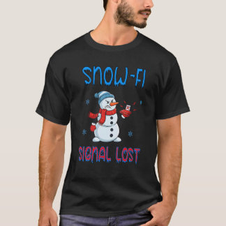 Snow-Fi Signal Lost Funny Winter T-Shirt